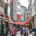 Rue des Bouchers lined with restaurants